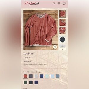 Zenfari Men's orange/red 100% cotton Iquitos sweater